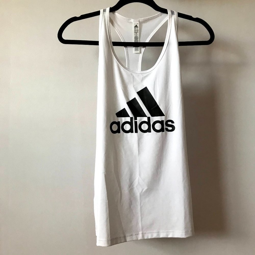 Adidas White Tank Top